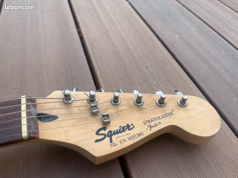 Guitare électrique Squier Stratocaster by Fender 1995 vintage Séries CN korea (image 13)
