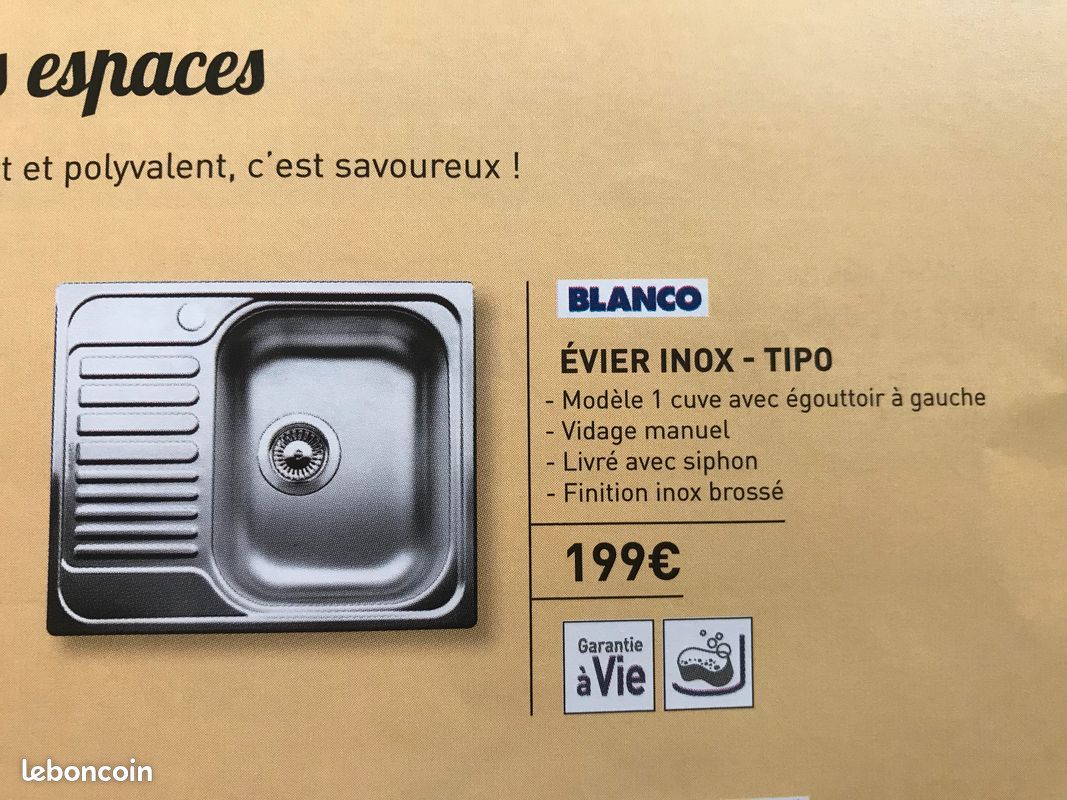 Evier inoxydable Blanco (image 1)