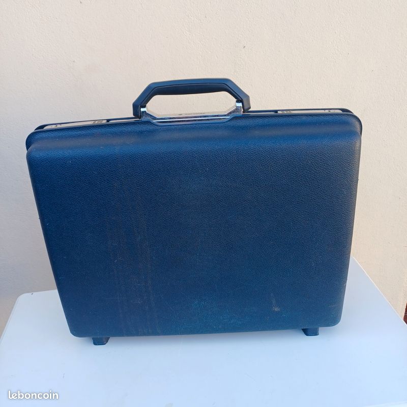 Mallette Samsonite Vintage Années 80 – Coque Rigide Noire, Attaché-case Homme, Belgique