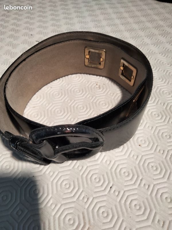 Ceinture cuir verni (image 1)