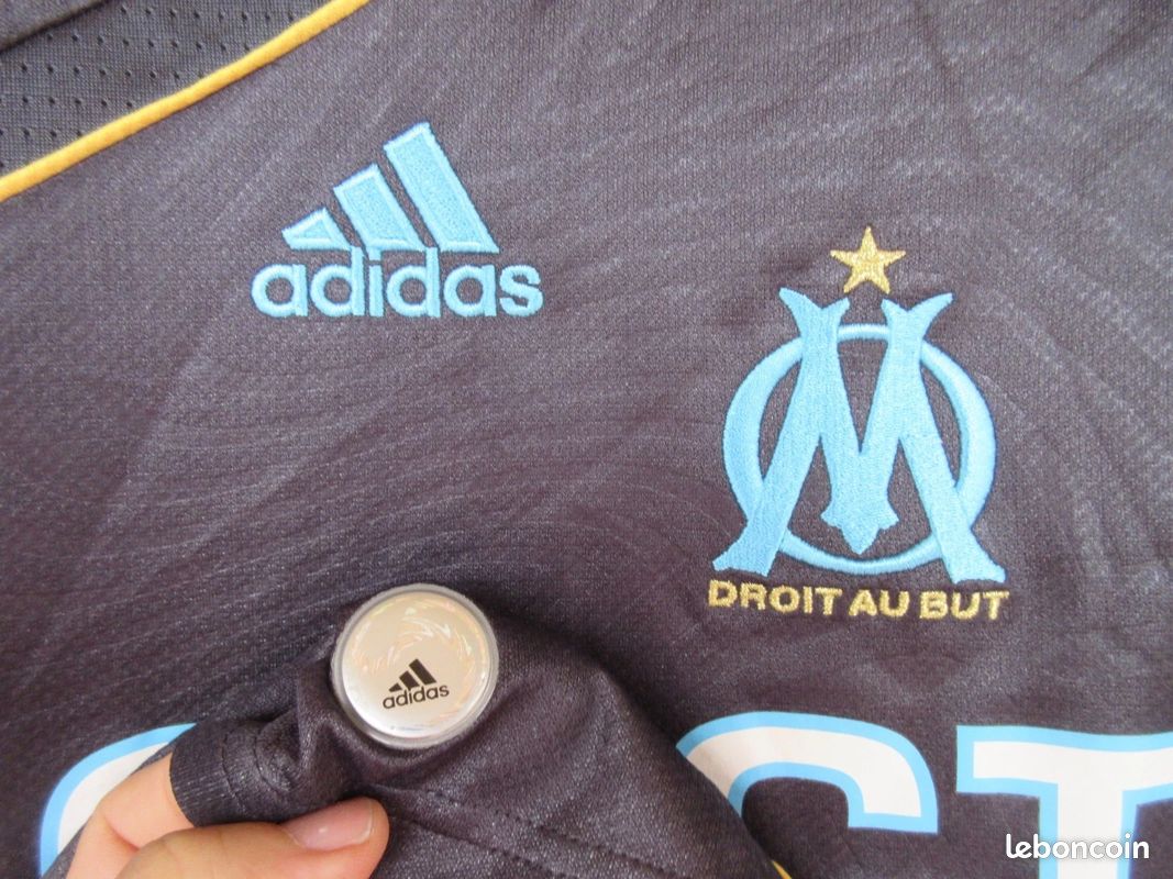Maillot football OM Marseille 2009 2010 Adidas vintage S (image 2)