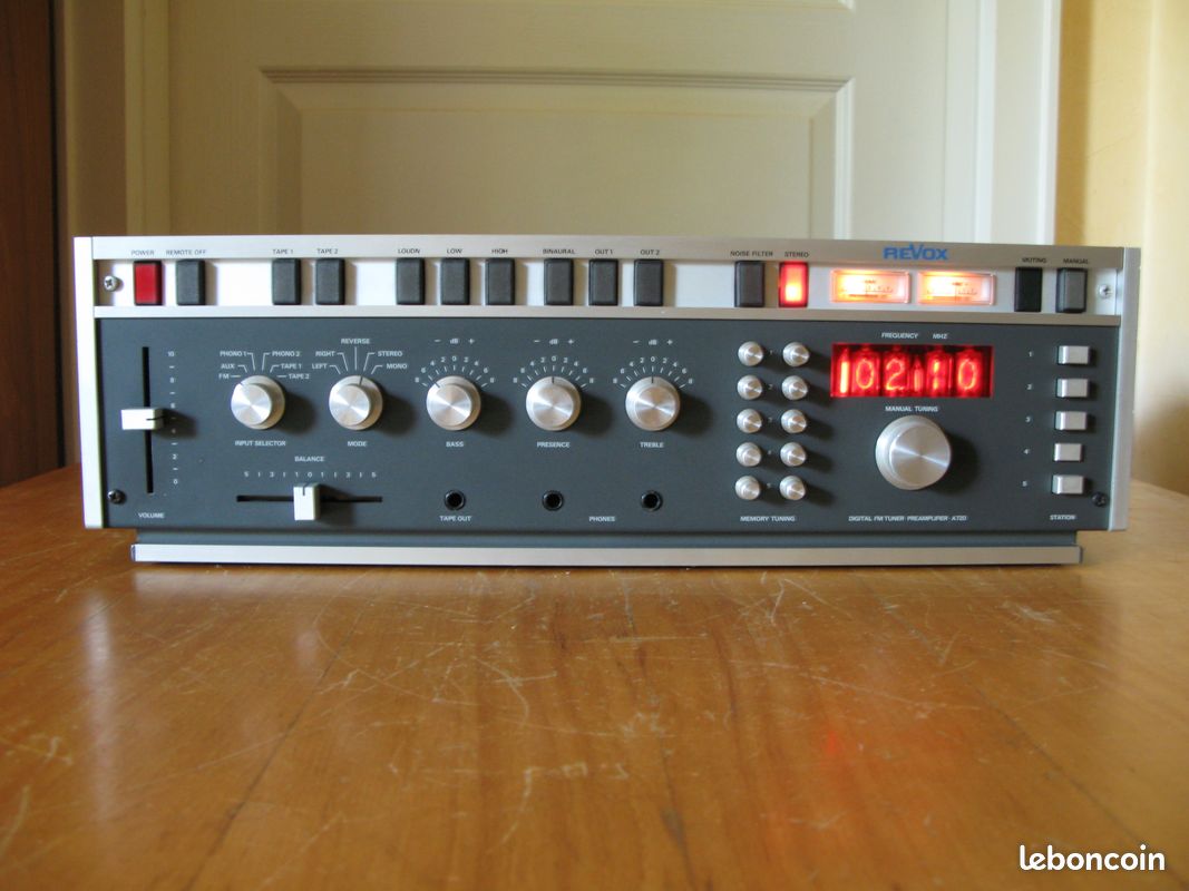 Revox A720 amplificateur + préamplificateur REVOX A722 avec tubes Nixies / LIVRASON OFFERTE (image 5)