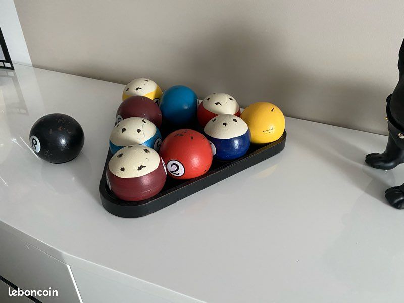 Écusson Thermocollant Boule De Billard - Noir Rétro Pour Customisation Vêtements