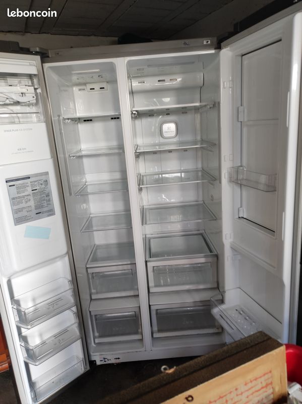 Réfrigérateur congélateur américain gris (image 3)