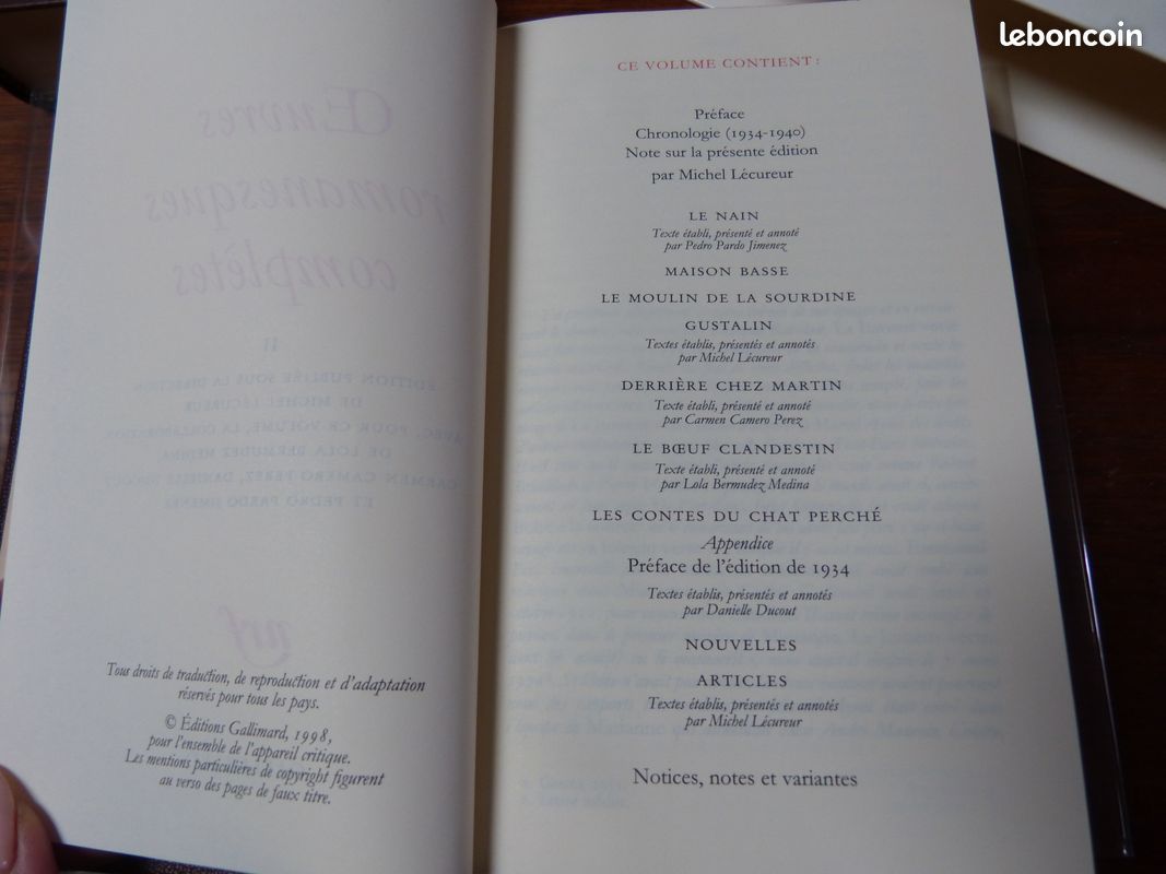 Marcel Aymé Œuvres romanesques complètes, tomes I et II la Pléiade (image 17)
