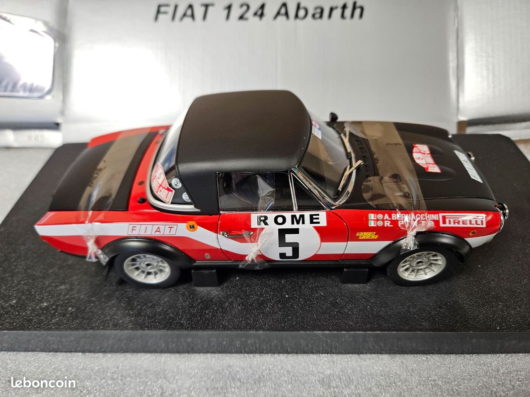 Miniature Sunstar 1/18 - Abarth 124 Rally 1976 (neuve)