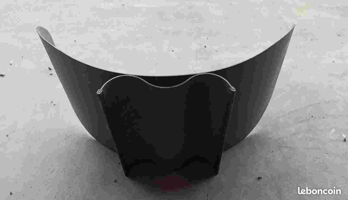 Porte bois métal gris (image 3)