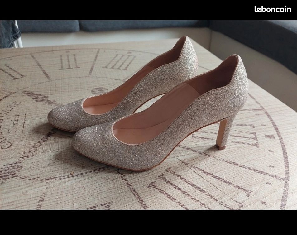 Escarpins Minelli Taille 38 Noir Cuir - Occasion