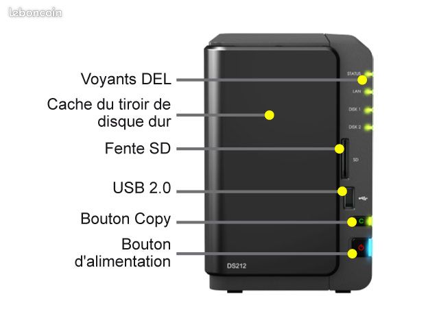 NAS Synology DiskStation DS212+ (image 3)