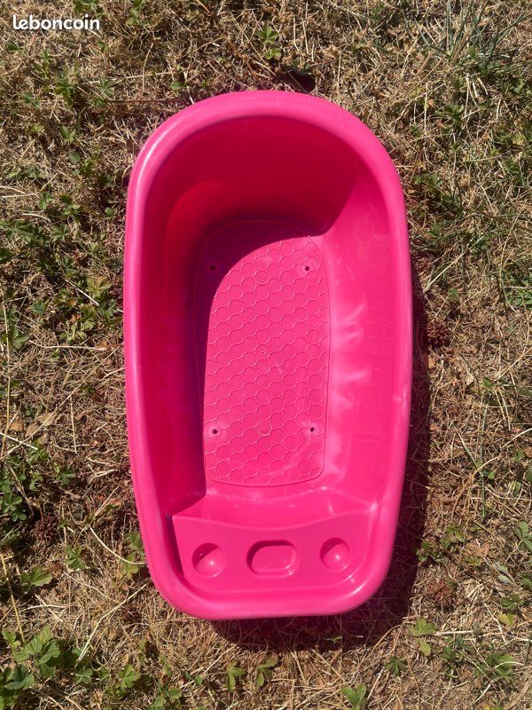 Jouets de Baignoire Miniature 1/6 pour Maison de Poupée pour Baignoire de 12 Pouces Échelle 1/12 Poupées Rose
