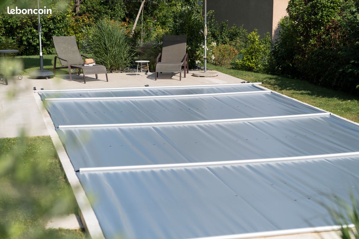 🏊‍♂️ Bâche à barres piscine rectangle 8 x 4 m COVERKIT – Pessac – Neuf - Rapide et Economique- en kit à monter soi-même 🛠️ 100 % Fabrication Française 💙🤍❤️ (image 3)