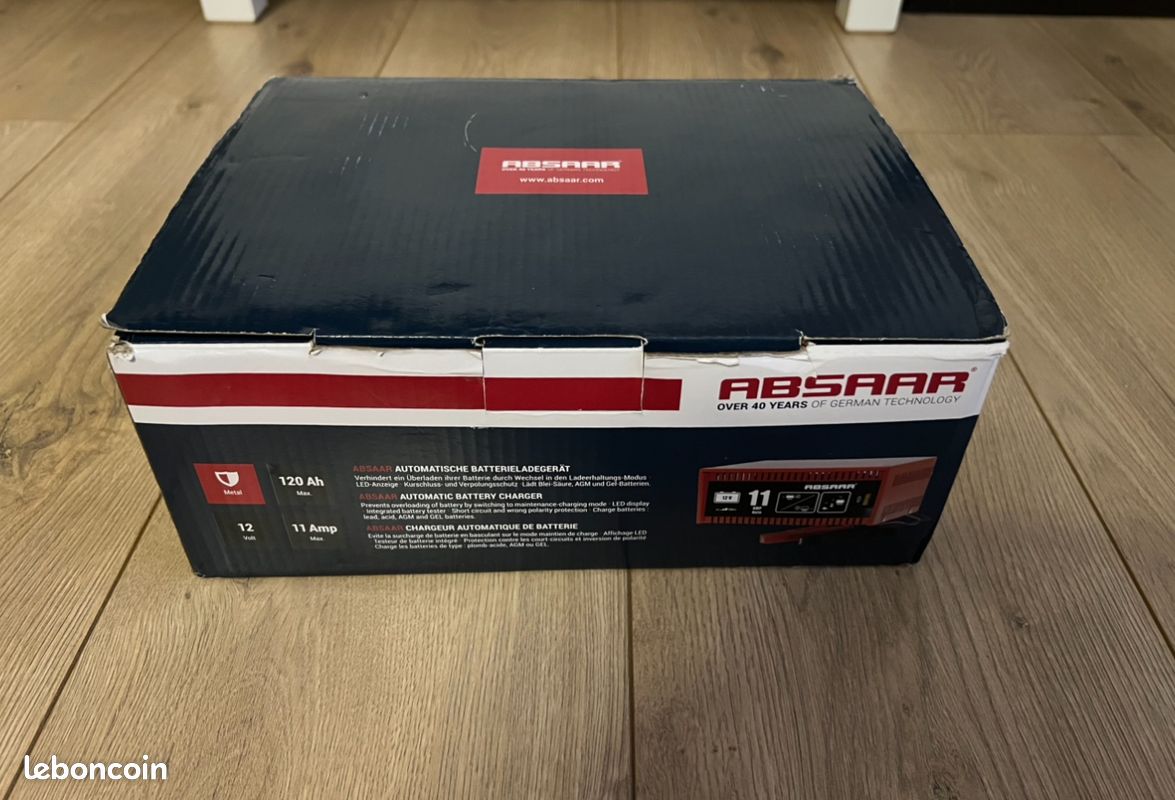 Chargeur Automatique De Batterie BA10 - 6V/12V 1000mA Avec Mode Entretien