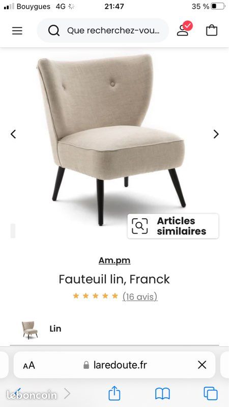 Fauteuil Franck AM.PM (image 1)