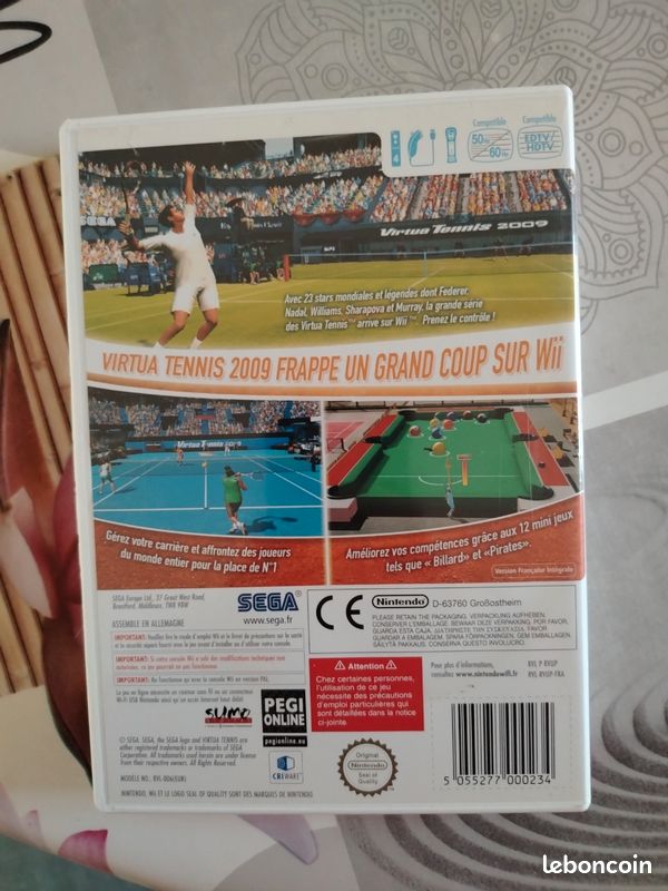 De raquettes Babolat pour Virtua Tennis 2009 < News