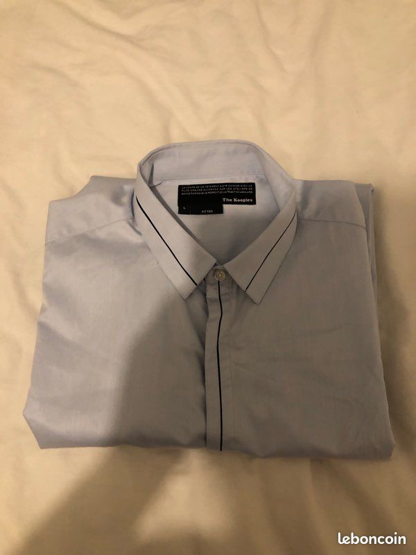 Chemise bleue the kooples en coton (image 1)