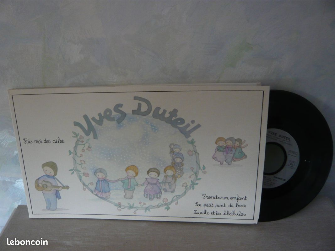 45 Tours original de 80 Y. Duteil paroles/musique (image 1)