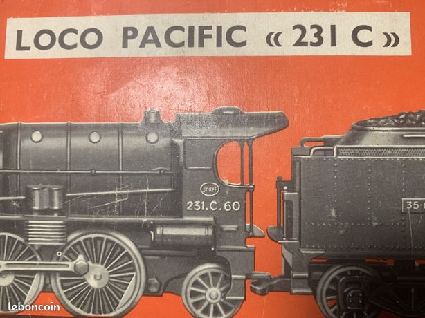 JOUEF LOCOMOTIVE VAPEUR PACIFIC 231 C 60 NOIR SUPERBE ETAT HO SANS