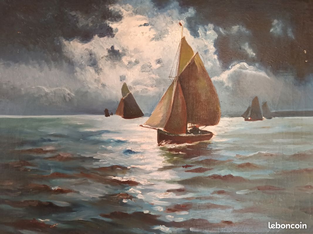Peinture a l'huile plus de 100ans (image 2)