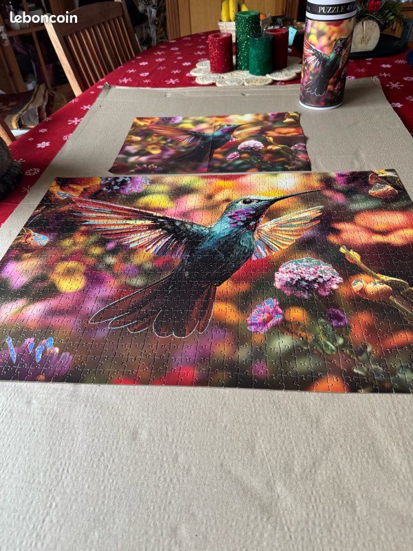 Puzzle pour adultes, puzzles pour adultes de 1 000 pièces et plus, puzzle de 1 000 pièces pour adultes, puzzle colibri - 70 x 50 cm
