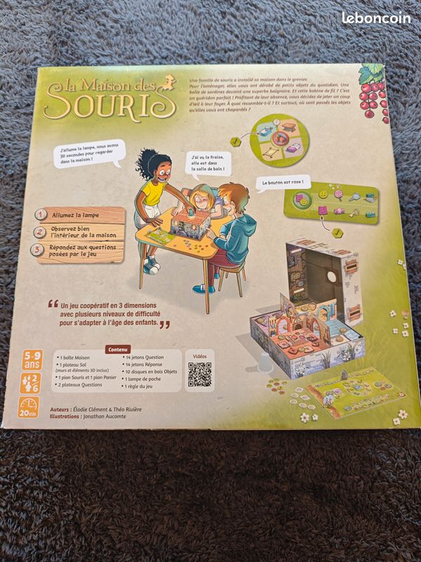 🐭 La Maison des Souris de Gigamic – jeu de société coopératif, état neuf, complet (image 2)