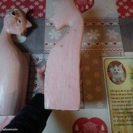 2 statuettes de chats bon état (image 6)