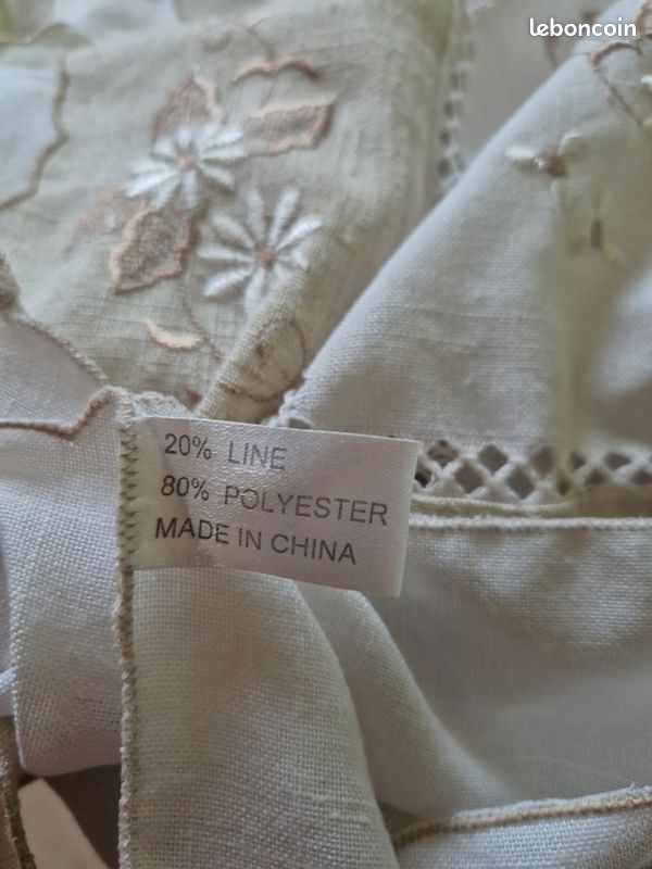 Superbe Grande nappe ancienne (image 5)