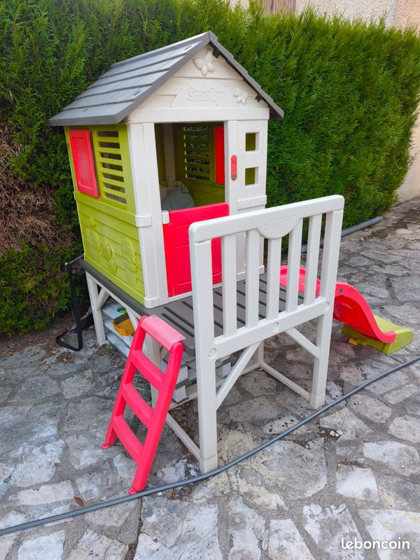 Maison Smoby sur pilotis avec toboggan (image 2)