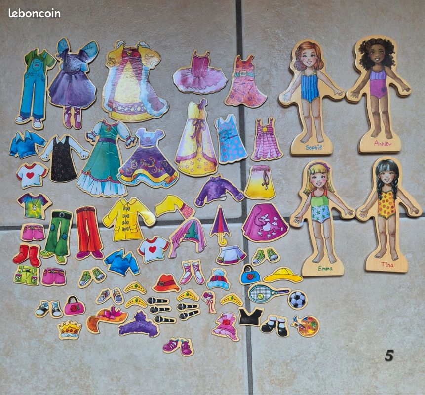 Lot de 8 jeux magnétiques / puzzle assemblage mémo créatif enfant fille garçon bébé jouet (image 9)