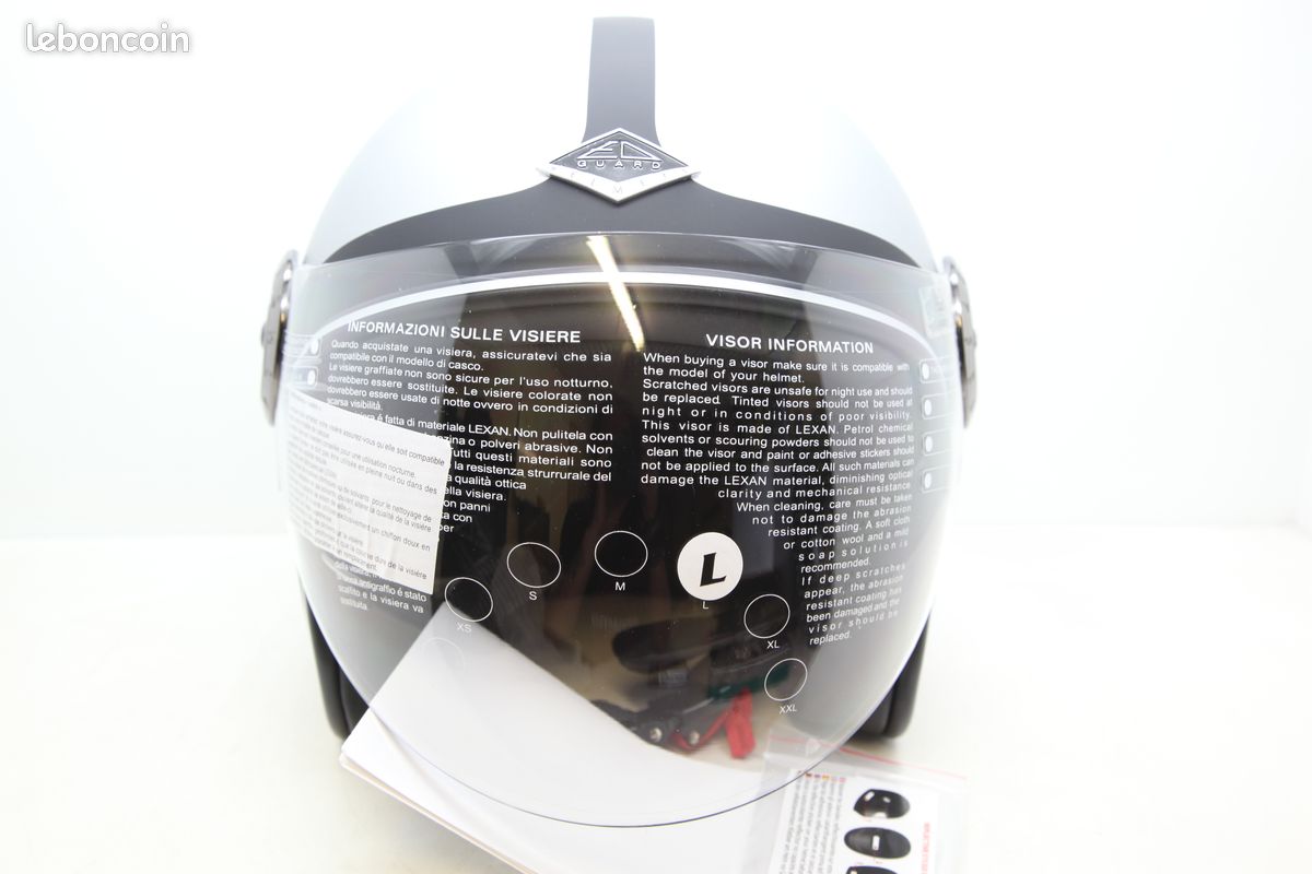 Casque JET Moto Dirt Edguard Héritage Grey Black