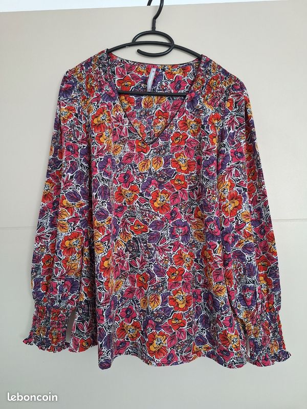 Tunique Blancheporte, fleurie, Multicolore, taille 42 (image 2)