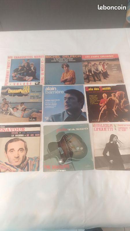 Lot de disques 45T variété française et étrangère (image 5)