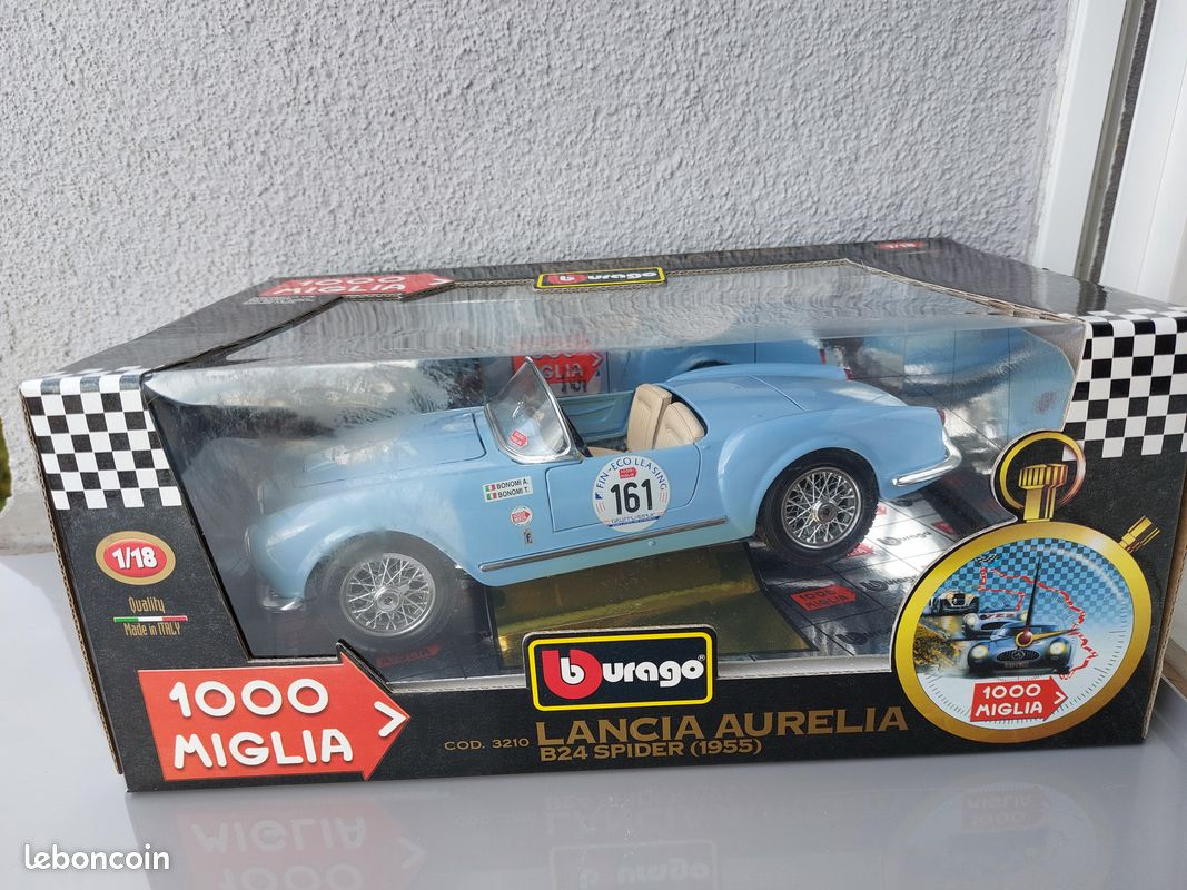 Miniatura Burago 1/18 Lancia Aurélia B24 Spider 1955 - Rara! | Frete grátis