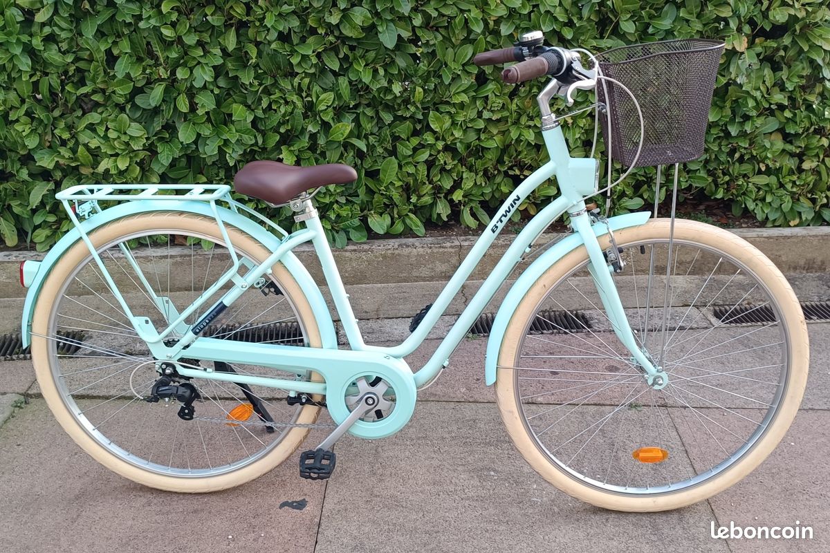 Velo Vert Decathlon Vélo Décathlon Btwin ELOPS 520 Vert Menthe