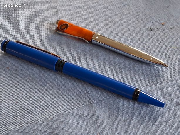 STYLO Bille WATERMAN Vintage – Bleu – Occasion – Plume Acier