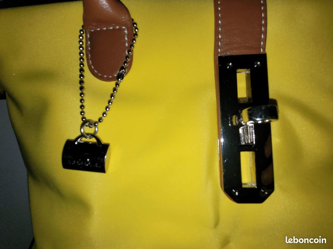 Sac à main jaune La Bagagerie (image 10)