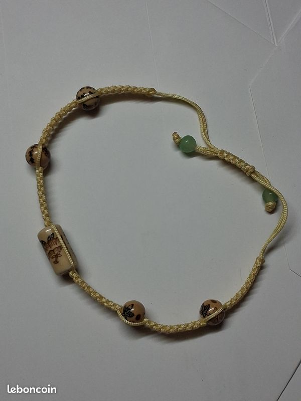 Bracelet avec perles réglable et ajustable comme neuf (image 5)