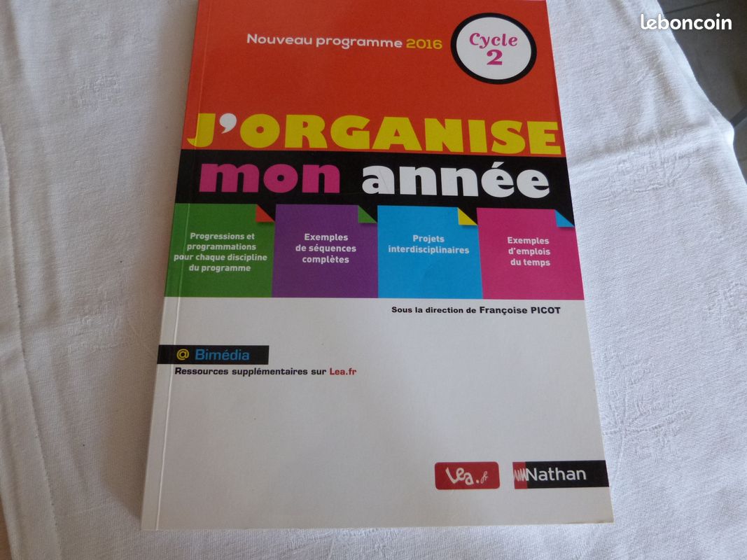Livre "J'organise mon année Cycle 2", NATHAN (image 1)