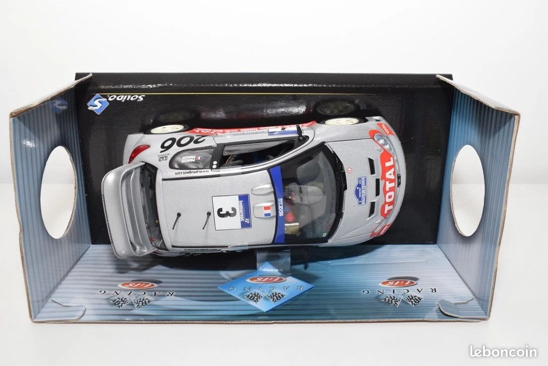 LJ194 SOLIDO RACING 202991/03 1/18 Peugeot 206 WRC 1999/2000 Rallye Catalunya 2