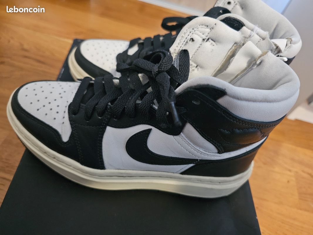 Jordan Elevate High blanc noir sommet/cendre foncée (femme