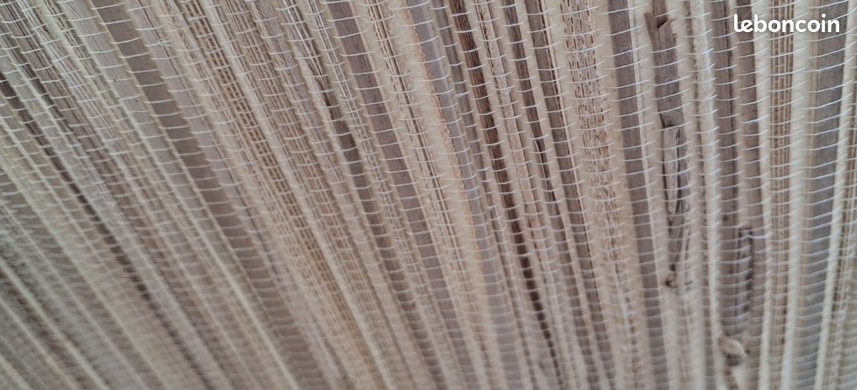 Lustre ovale paille cousue (image 3)