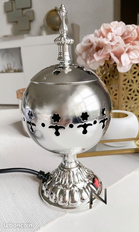Brûle-encens électrique argenté (image 4)
