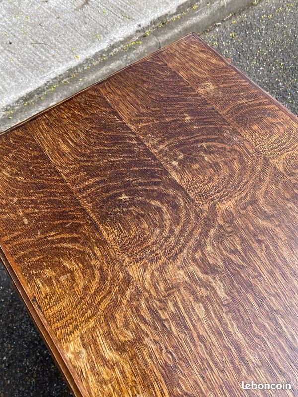 Desserte vintage Louis XIV en bois massif (image 5)