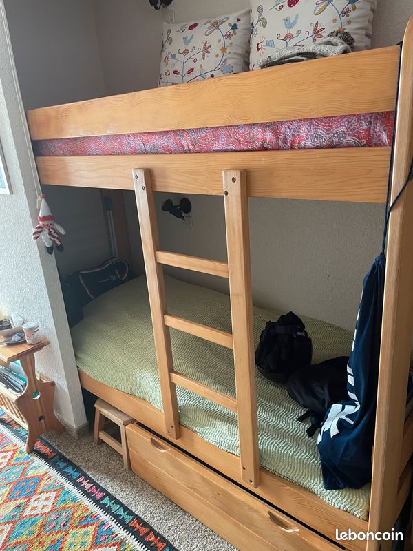 Lits superposés + armoire (chambre enfants) (image 4)