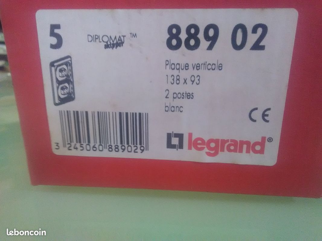 Legrand diplomat etanche plaque 2post (image 1)