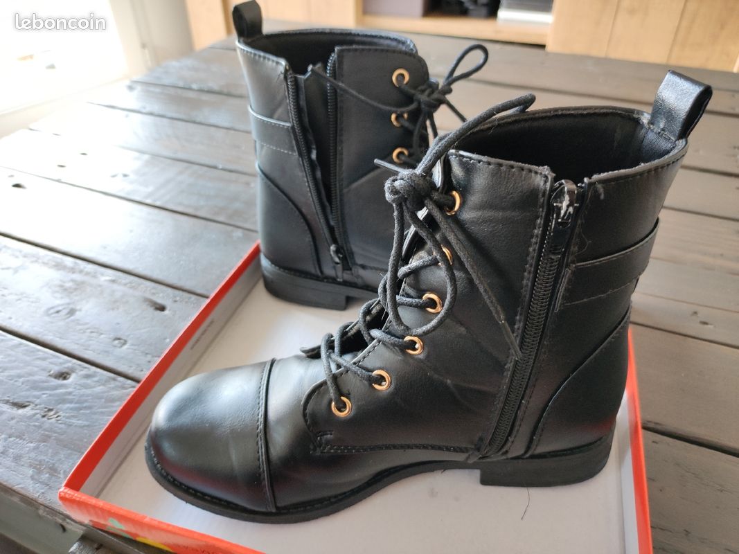 Bottines noires neuves T35 (image 3)