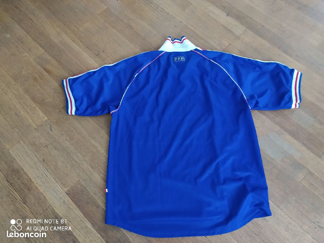 Maillot bleu équipe de France 98 avec étoile (image 2)