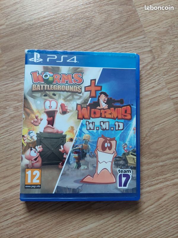 Jeu PS4 WORMS BATTLEGROUNDS + WORMS WMD - Version FR Neuve Sous Film - Éditeur Team17