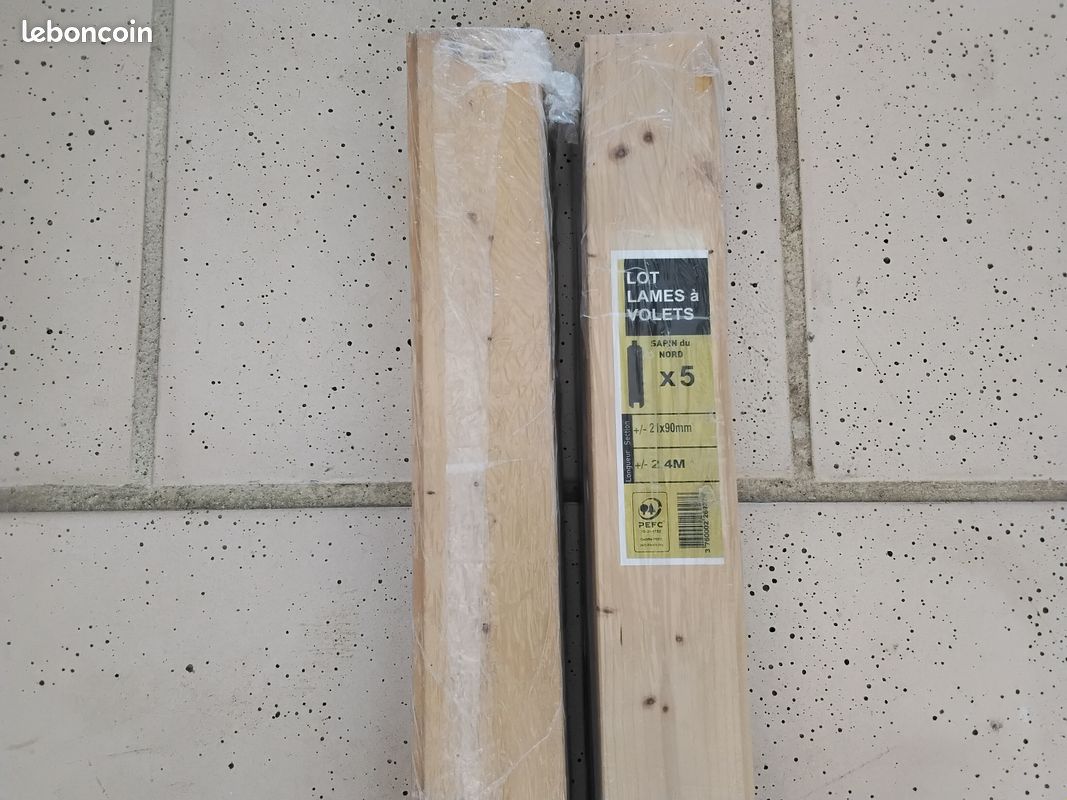 Lot de 10 Lames à Volets Sapin Du Nord (image 1)
