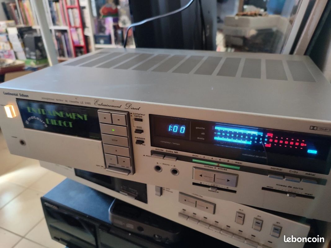 Platine Stéréo à Cassettes Continental Edison LE 9165 - 2 Moteurs, Fonctionne (occasion)
