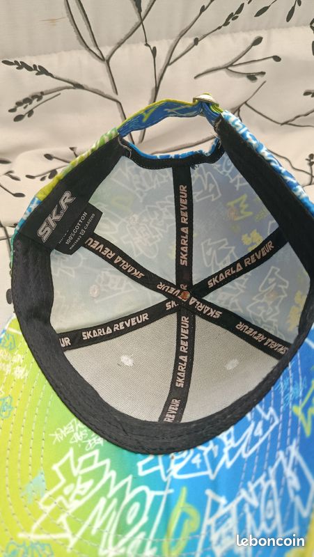 Casquette SK.R bleu/vert (image 3)